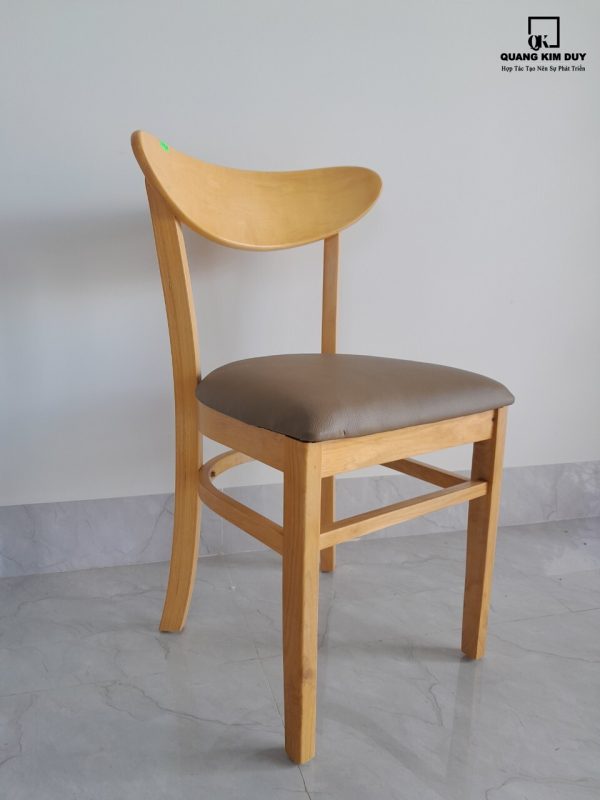 Ghế gỗ cao su bọc nệm G01